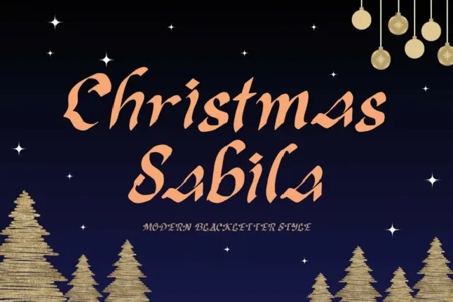 Christmas Sabila font