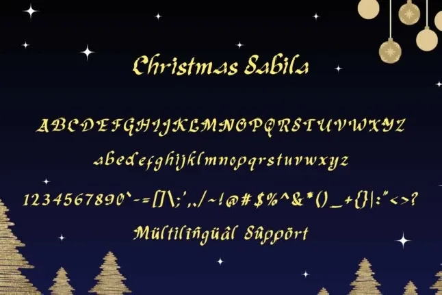 Christmas Sabila font