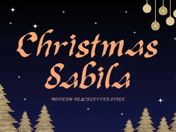 Christmas Sabila font