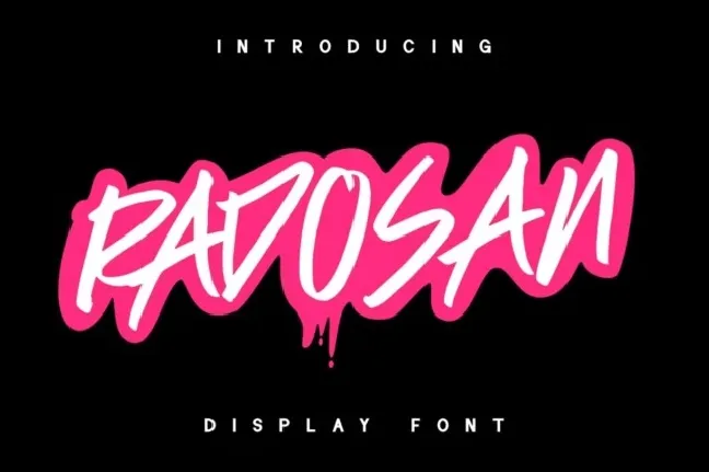 Radosan font