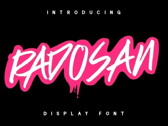 Radosan font