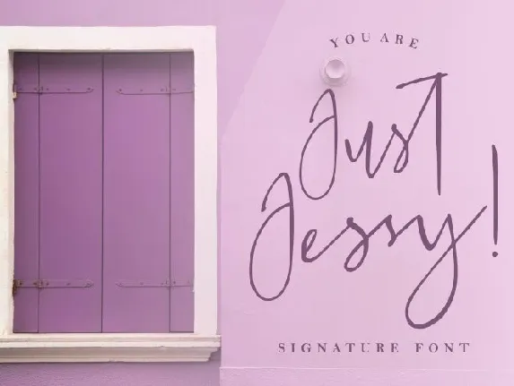 Just Jessy Handwritten font