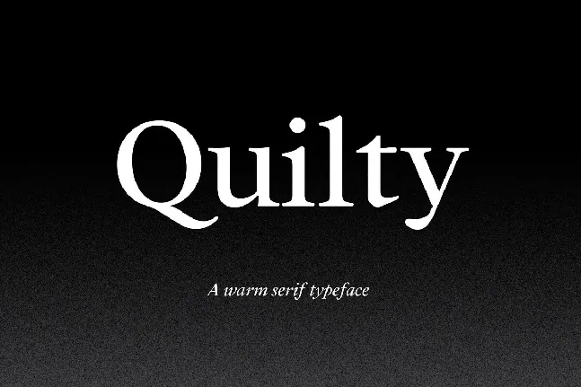 Quilty font