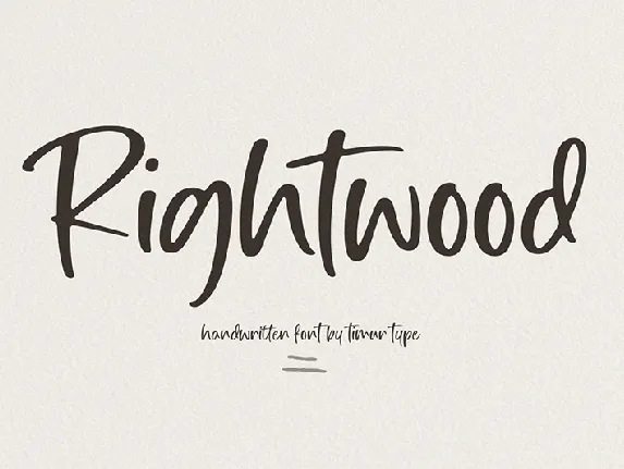 Rightwood font