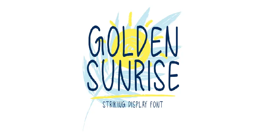 Golden Sunrise font