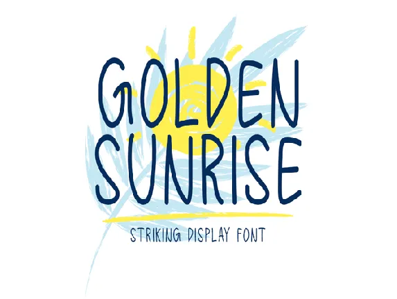 Golden Sunrise font