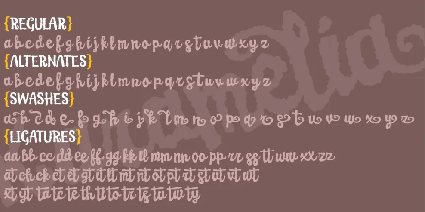 Karamelia DEMO font