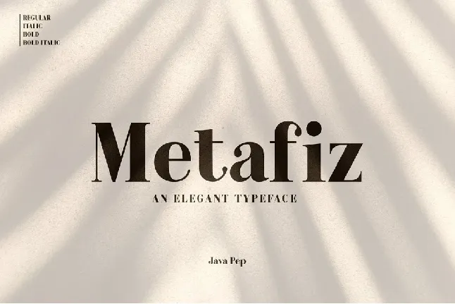 Metafiz font