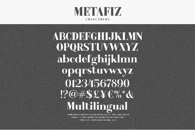 Metafiz font