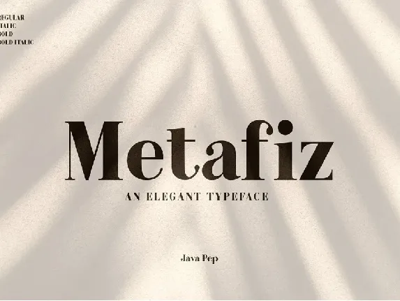 Metafiz font