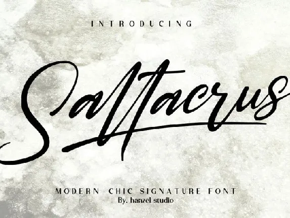 Saltacrus Script font