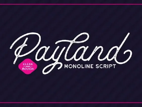 Payland Script font