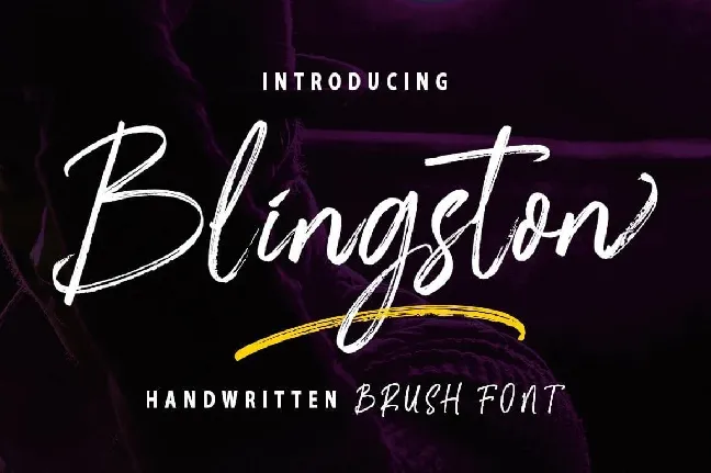 Blingston font