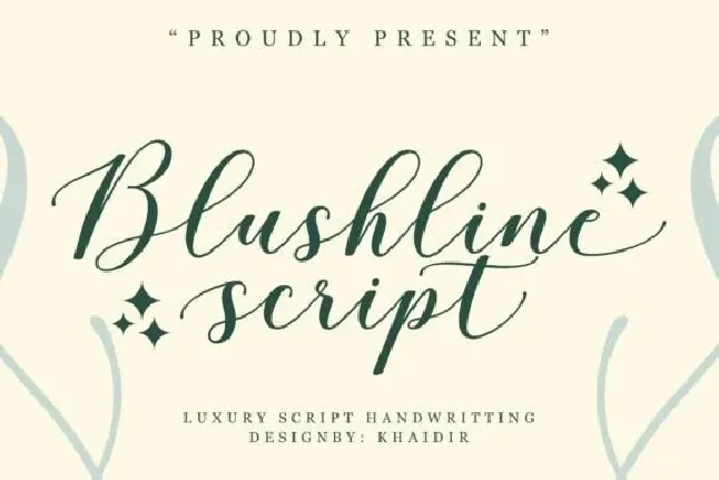 Blushline Script font