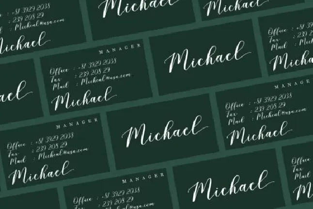 Blushline Script font