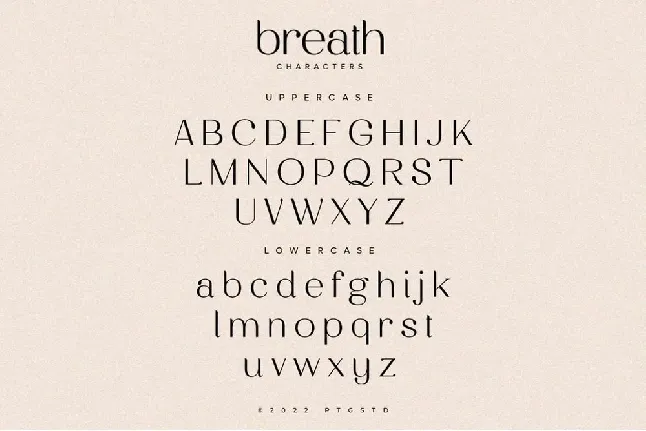 Breath font