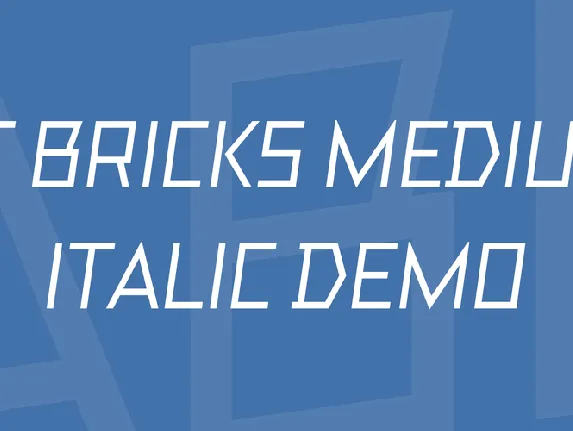 TT Bricks Medium Italic DEMO font