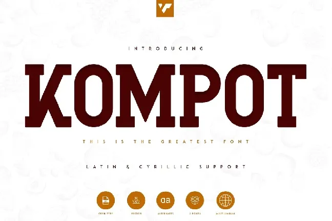 Kompot Slab font