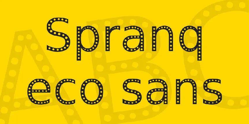 Spranq eco sans font