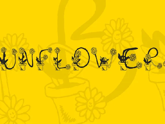 Sunflowers font