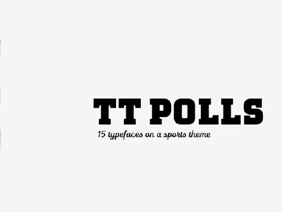 TT Polls Family font