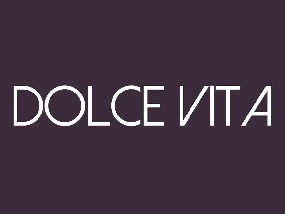 Dolce Vita font