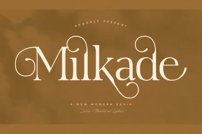 Milkade font