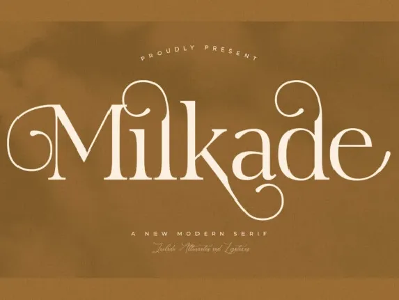 Milkade font