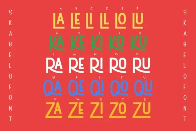 Skabelo font