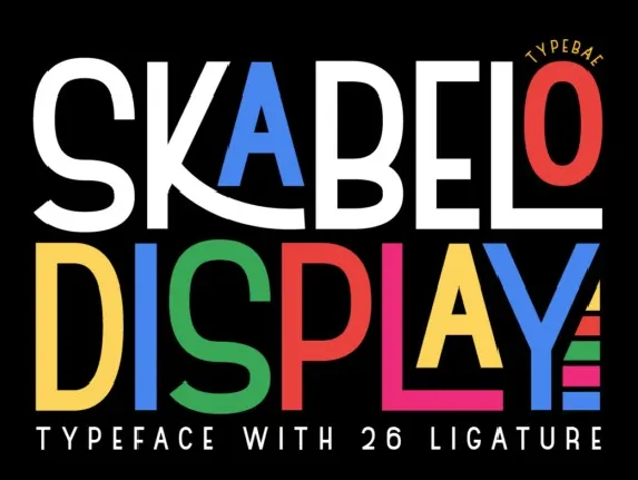 Skabelo font