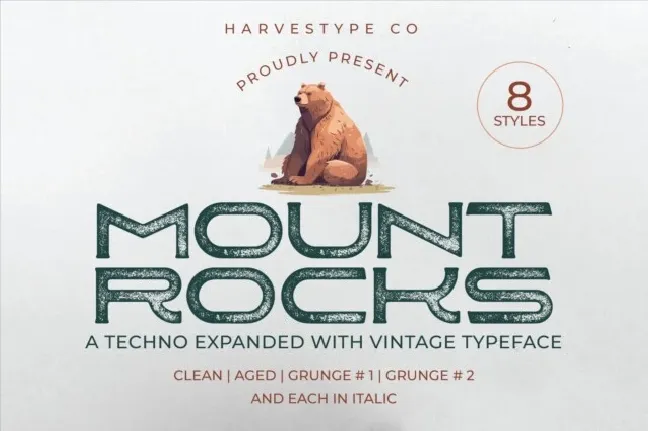 Mountrocks font