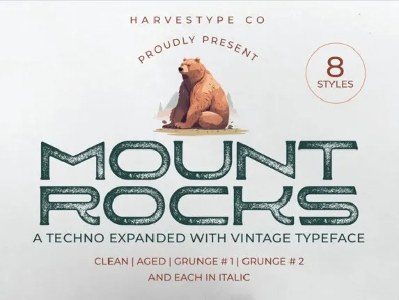 Mountrocks font