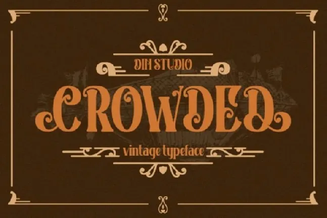 Crowded font