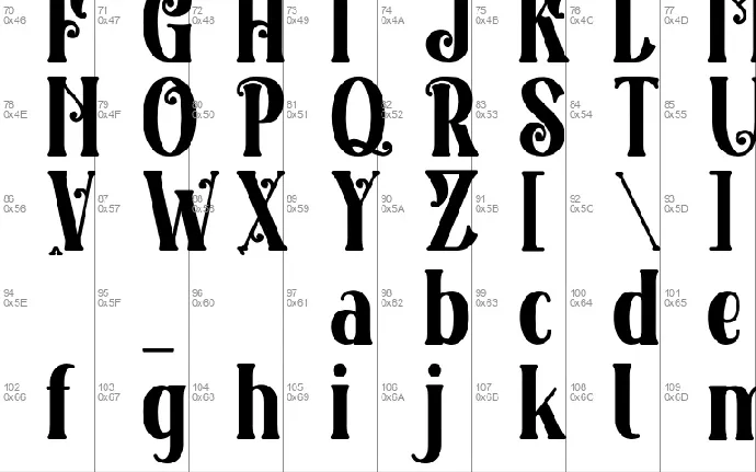 Crowded font