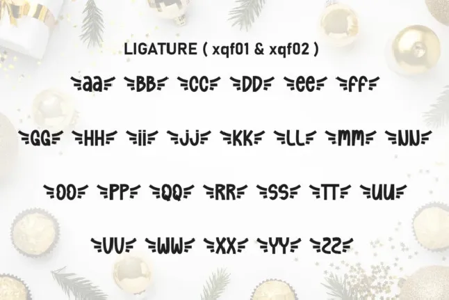 New Year Christmas Display font