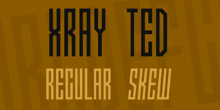 Xray Ted font