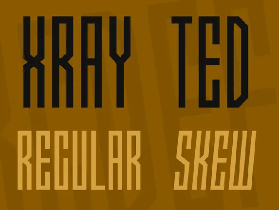 Xray Ted font