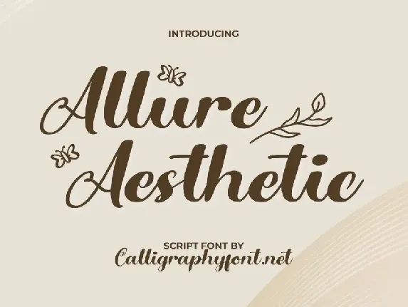 Allure Aesthetic font