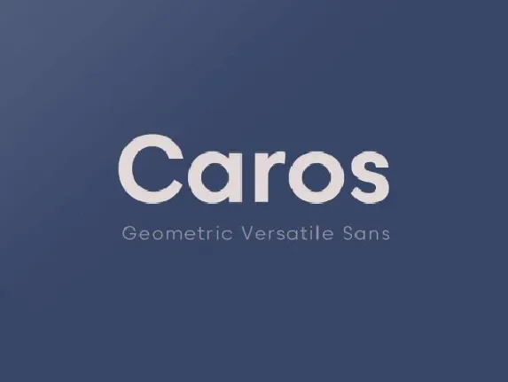 Caros Family font