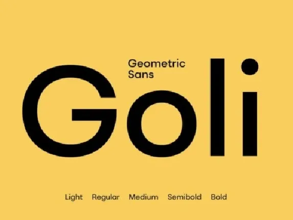 Goli Sans Family font