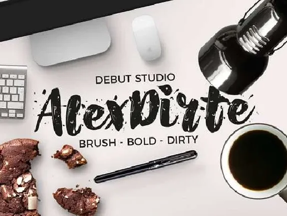 Alex Dirte font