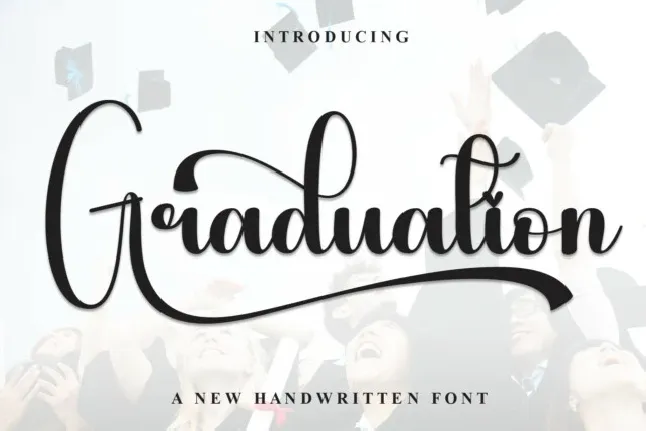 Graduation Calligraphy font