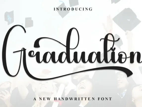 Graduation Calligraphy font