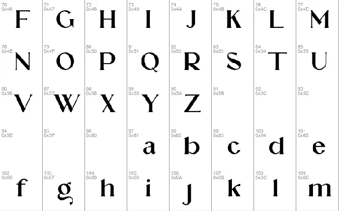 AQRADA font