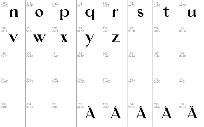 AQRADA font