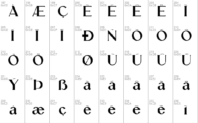 AQRADA font