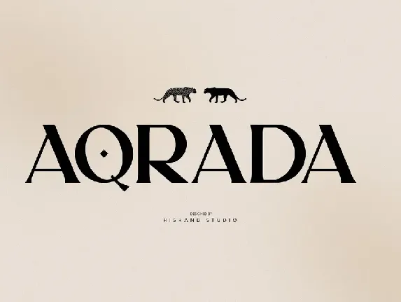 AQRADA font