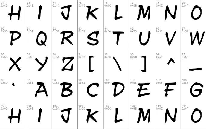 y.n.w.u.a.y font