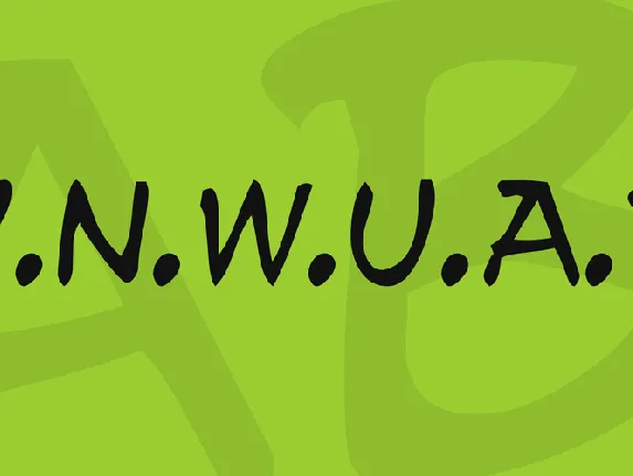 y.n.w.u.a.y font