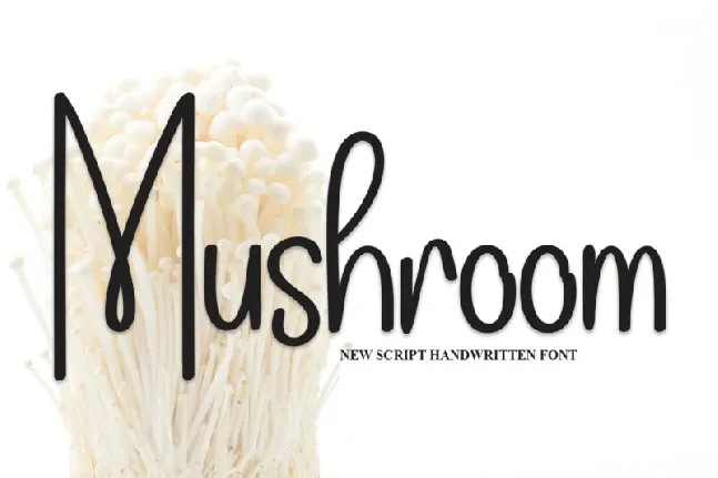 Mushroom Script font